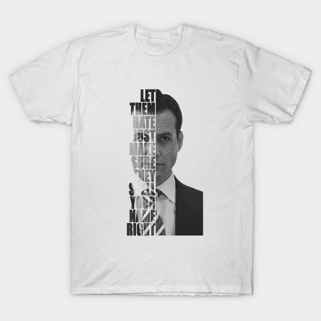 Harvey Specter - Spell Your Name Right T-Shirt by The Architect Shop